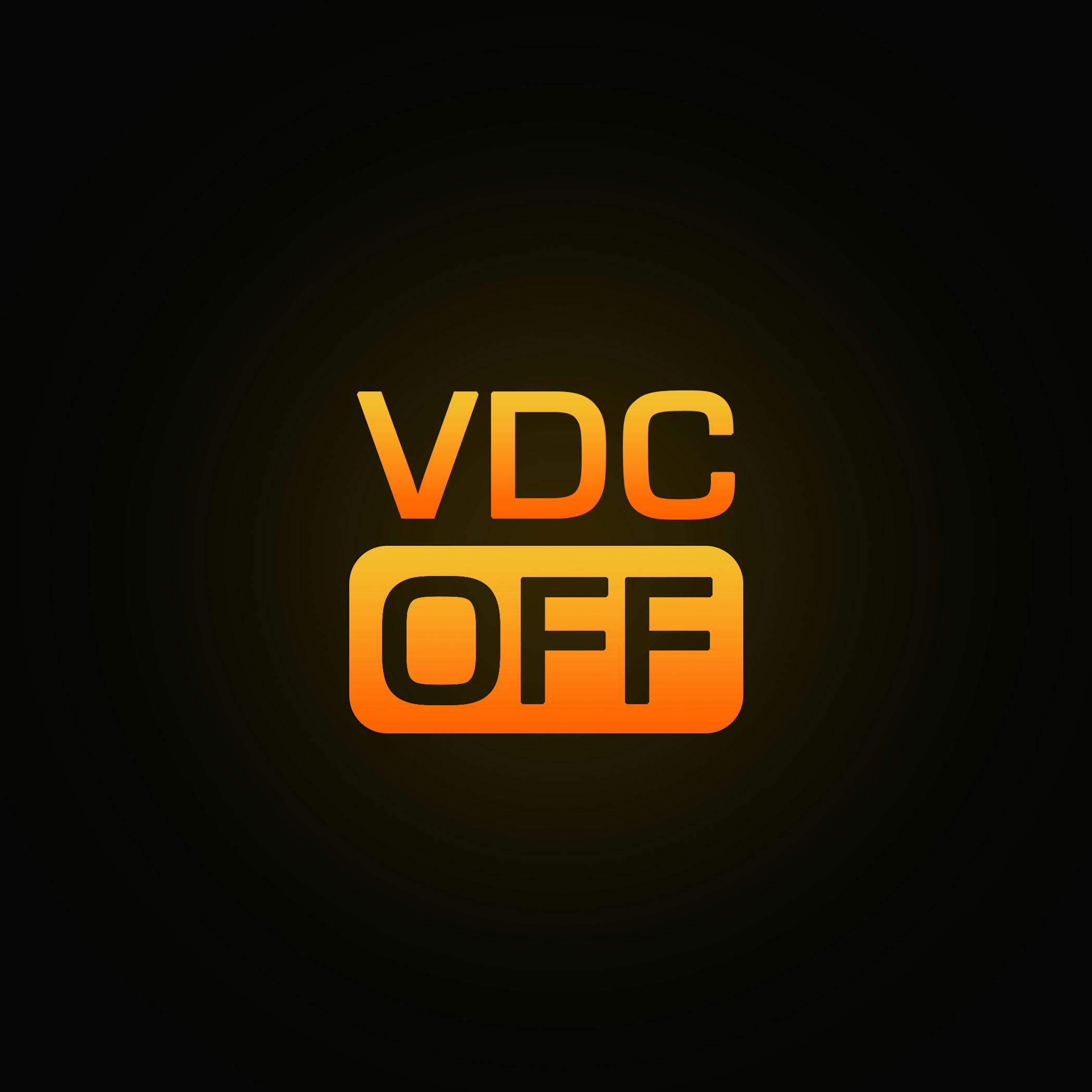 VDC OFF warning light