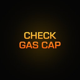 Fuel tank cap warning light